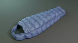 Sleeping bag Low-poly 3D model