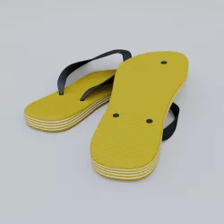 Slender Flip Flops 3D model