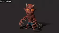 Small Daemon Low-poly 3D model