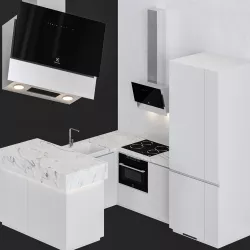 Small Modern Kitchen 3D model
