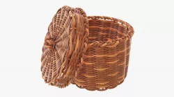 Small wicker box 3D model