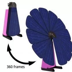 SmartFlower solar panel system Low-poly 3D model