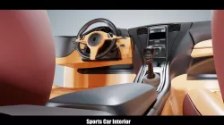 Sports Car Interior 3D model