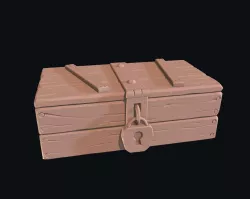 Stylized box 3D model