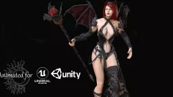 Succubus Low-poly 3D model