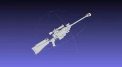 Sword Art Online Sinon Hecate II Rifle Basic Model 3D model