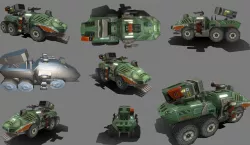 Tank GB Boss Low-poly 3D model