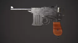 The Broadsider Infinite Gun - Bioshock - Lowpoly - Gameready Low-poly 3D model