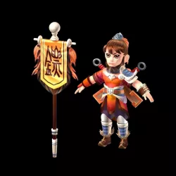The character of the game - bodyguard 3D model