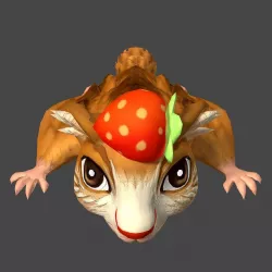 The characters of the game - the small mouse 3D model