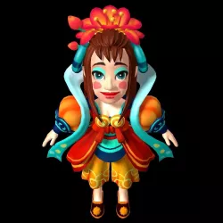 The characters of the game - Xifeng 3D model