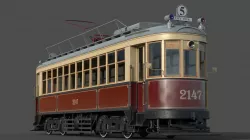 Tram KM 3D model