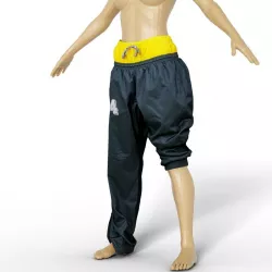 Trousers Sports Female TLC Style Vintage 90s Female Fashion Low-poly 3D model