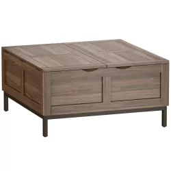Tucker Grey Square Trunk Crate and Barrel 3D model