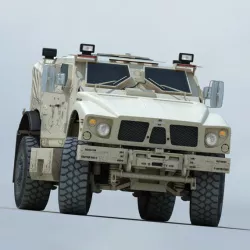 US Army Oshkosh M-ATV Mine Resistant Ambush Protected Vehicle 3D model