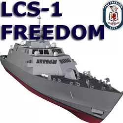 US Navy Littoral Combat Ship LCS-1 Liberty 2007 Release C4D 3D model
