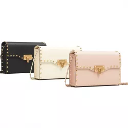 Valentino Small Rockstud Crossbody Bag Neutral Tones Low-poly 3D model