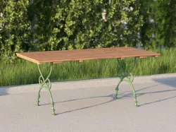 vienna public park table 3D model