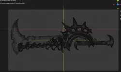 weapon sword blade Low-poly 3D model