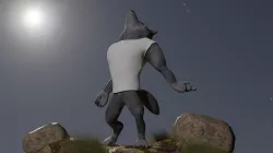 Werewolf Low-poly 3D model