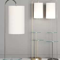 West Elm Deco Shelf Floor Lamp 3D model