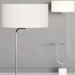 West Elm Marble Deco Shelf Floor Lamp 3D model
