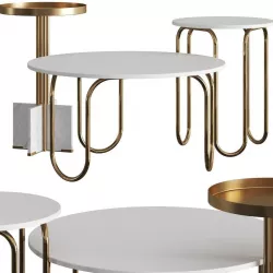 West Elm Nyla and Cecile Coffee Tables 3D model