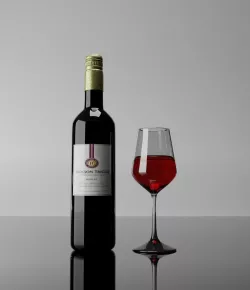 Wine and Glass Scene in Blender 3D model