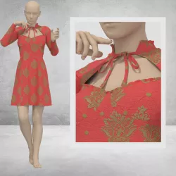 Women Dress - 32 Marvelous Designer and Clo3D 3D model