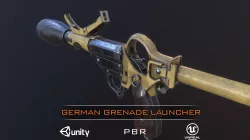 WW2 German sturmpistole grenade launcher PBR Low-poly 3D model