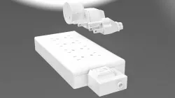 110 and 220 plugs plus power strip 3D model