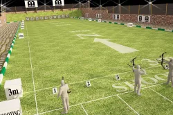 3D archery site with full details and realistic standards 3D model