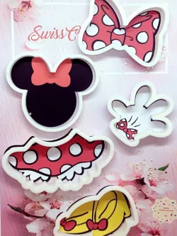5 PCS MINNIE MOUSE CUTTER SET 3D model