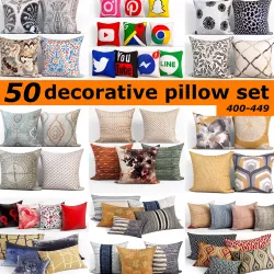 50 Decorative set pillow 400-449 3D model