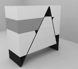 A-dresser Low-poly 3D model