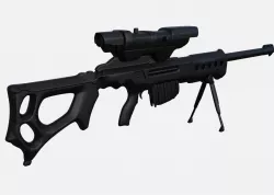 A realistic sniper 3D model