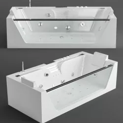 Acrylic bathtub Grossman GR 3D model