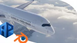 Airbus A350-1000 XWB AIRBUS LIVERY Low-poly 3D model