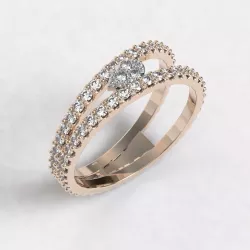 Anillo Solitario tipo churumbela  Ring 3D model