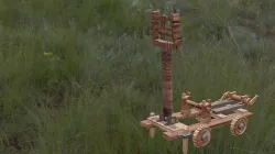 Animated Toy Catapult 3D model