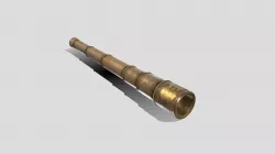 Antique Spyglass Low-poly 3D model