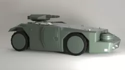 APC - M577 Armored Personnel Carrier Low-poly 3D model