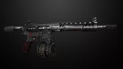 AR-15 Skeletonized  Low-poly 3D model