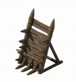 Army camp ancient battlefield - baffle 3D model