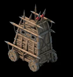Army camp ancient battlefield - chariot 3D model