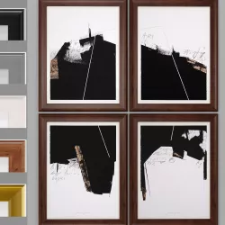 Art Frams 33- Black Painting 3D model
