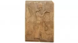 ASSYRIAN STATUE - BLESSING GENIE Low-poly 3D model