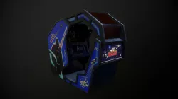 Atari Starwars 1983 Arcade Machine Low-poly 3D model