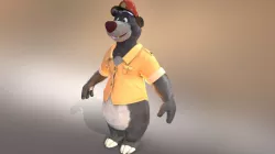 Baloo - Tale Spin Low-poly 3D model