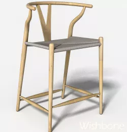 bar-stool Wishbone  3D model